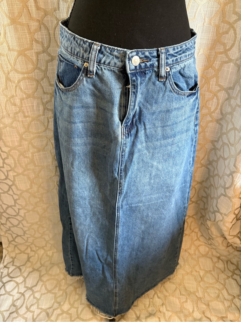 Ashley Mason Light Blue Denim Skirt
